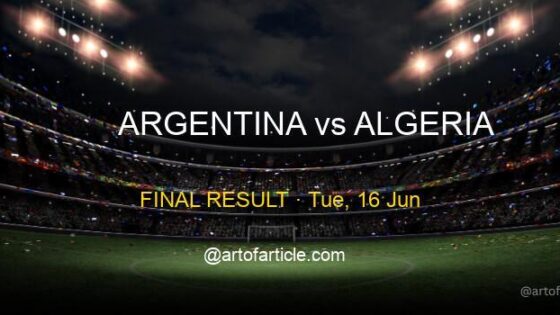Argentina 3-0 Algeria · Group J Recap