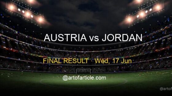 Austria 3-1 Jordan · Group J Recap