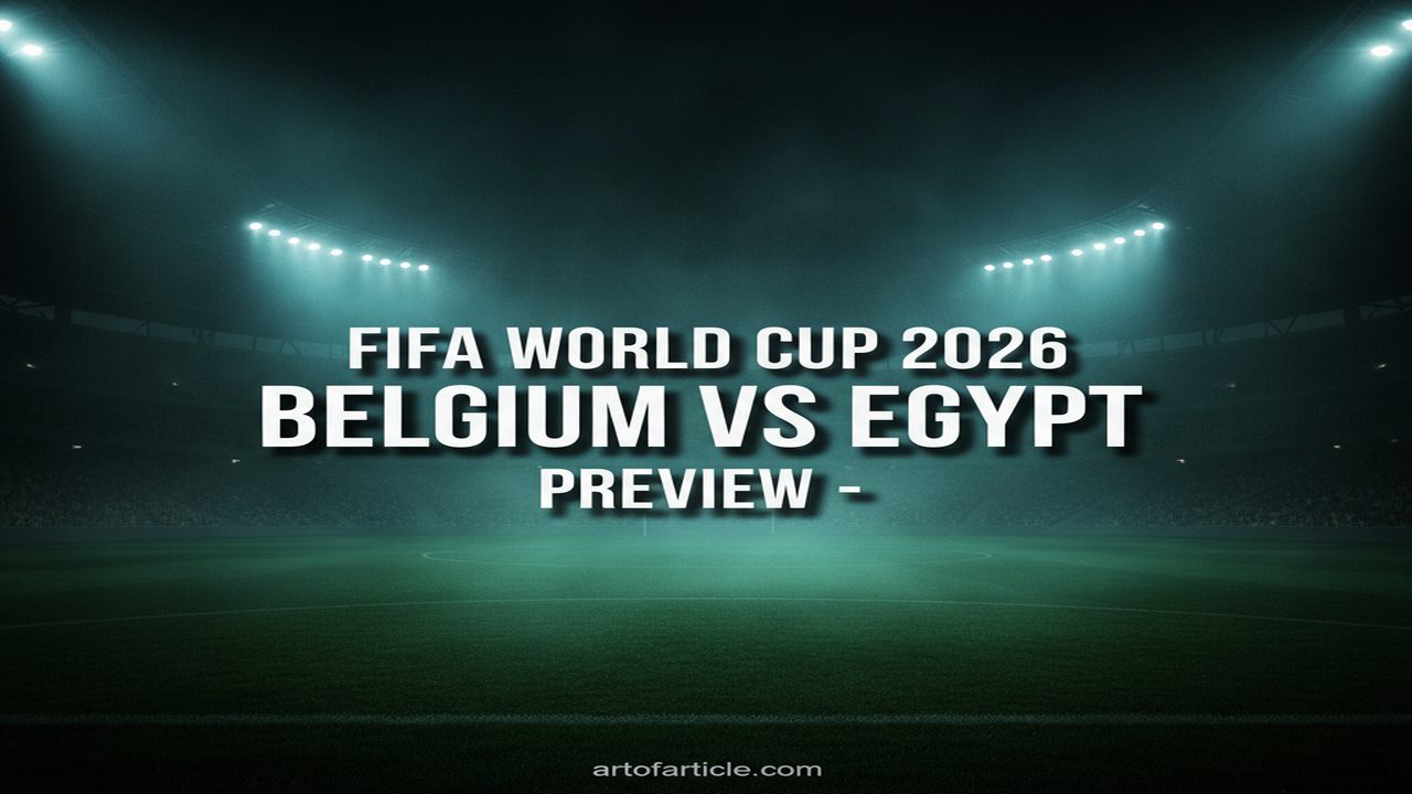 Belgium vs Egypt · TV & Kickoff ET · Group G