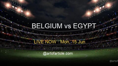 LIVE: Belgium 0-0 Egypt · Group G