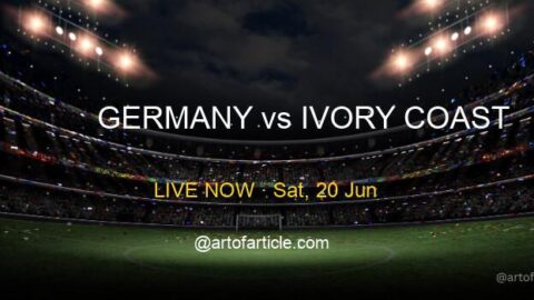 LIVE: Germany 0-0 Ivory Coast · Group E