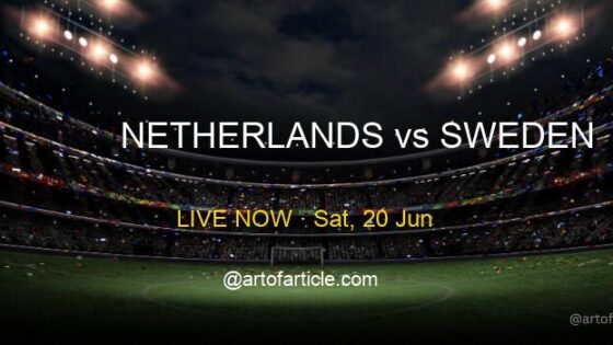 LIVE: Netherlands 1-0 Sweden · Group F