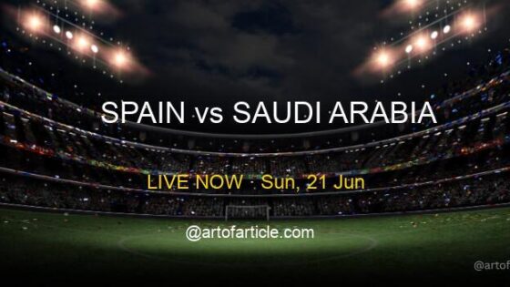 LIVE: Spain 1-0 Saudi Arabia · Group H