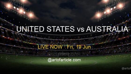 LIVE: United States 1-0 Australia · Group D